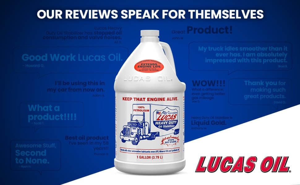Lucas Oil 10002 Heavy Duty Oil Stabilizer – 1ガロン4ケース