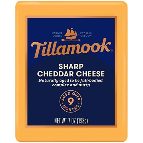 Tillamook Sharp Cheddar Cheese Slices, 7 Ounce (Packaging May Vary)