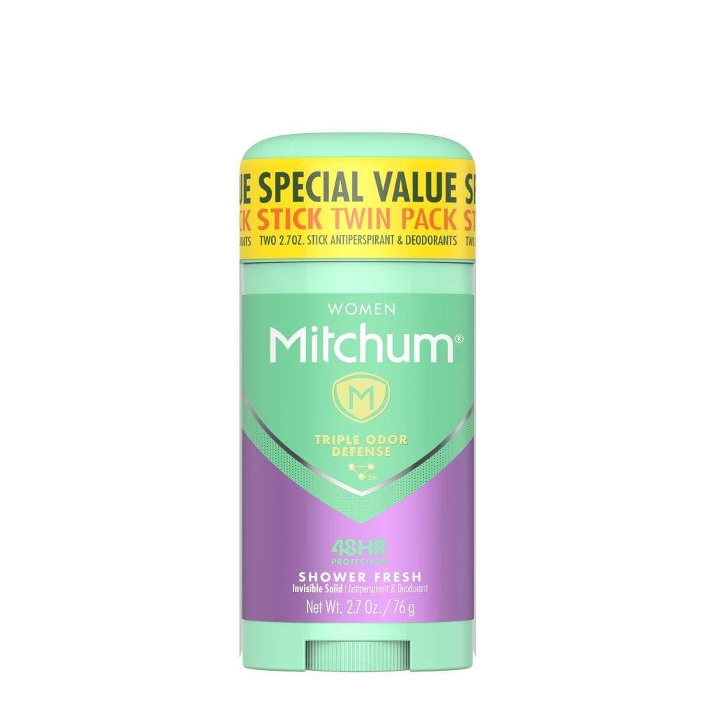 Mitchum 2 Piece Stick, Shower Fresh, 2.7 Ounce