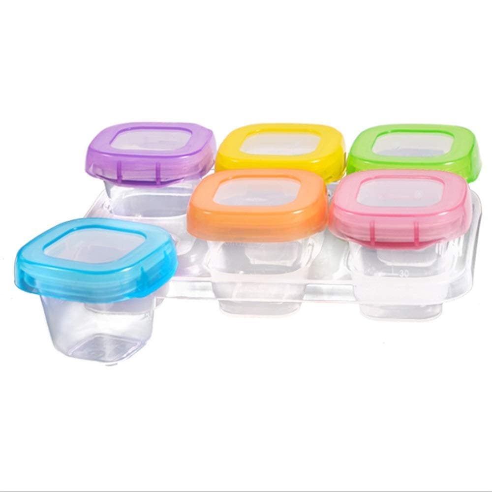 Glass Baby Food Storage Containers Weaning Freezer Pots Baby Weaning Snack Pots Toddler Feeding Bowl Cups