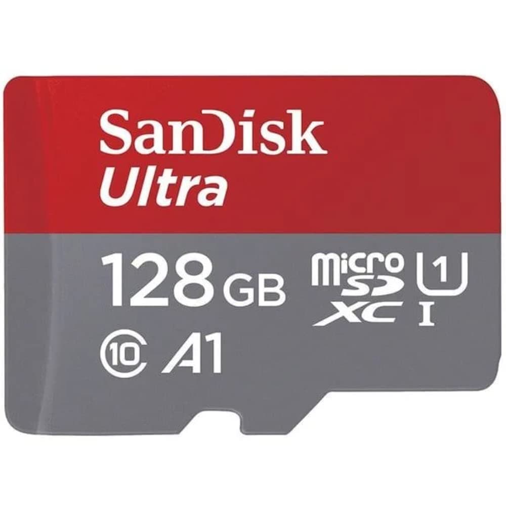 SanDisk 128GB Ultra microSDXC UHS-I Memory Card - Up to 140MB/s C10 U1 Full HD A1 Micro SD Card - SDSQUAB-128G-GN6MN