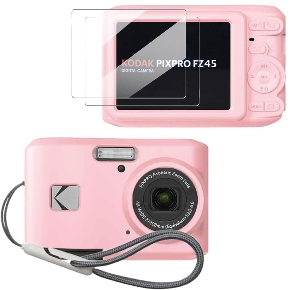 Case for Kodak PIXPRO FZ45 Case, Soft Silicone for Kodak PIXPRO FZ45 - Anti-Scratch Slim Fit Lightweight Protective - Pink