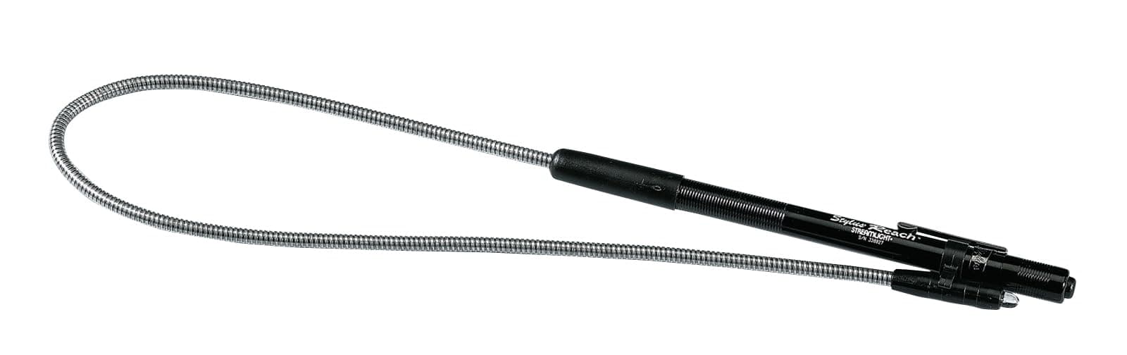 Streamlight 65418 Stylus Long Reach 11-Lumen White LED Pen Light for Mechanics, Inspectors, and Technicians with Flexible 18-Inch Extension Cable and 3 AAAA Alkaline Batteries, Black
