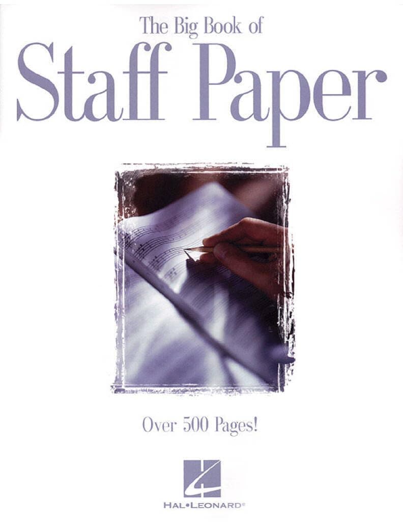 The Big Book of Staff Paper | 512 Pages of Perforated Music Manuscript Paper | 12 Staves per Page | Music Notation Guide for Musicians, Students, and Teachers | Music Writing Paper