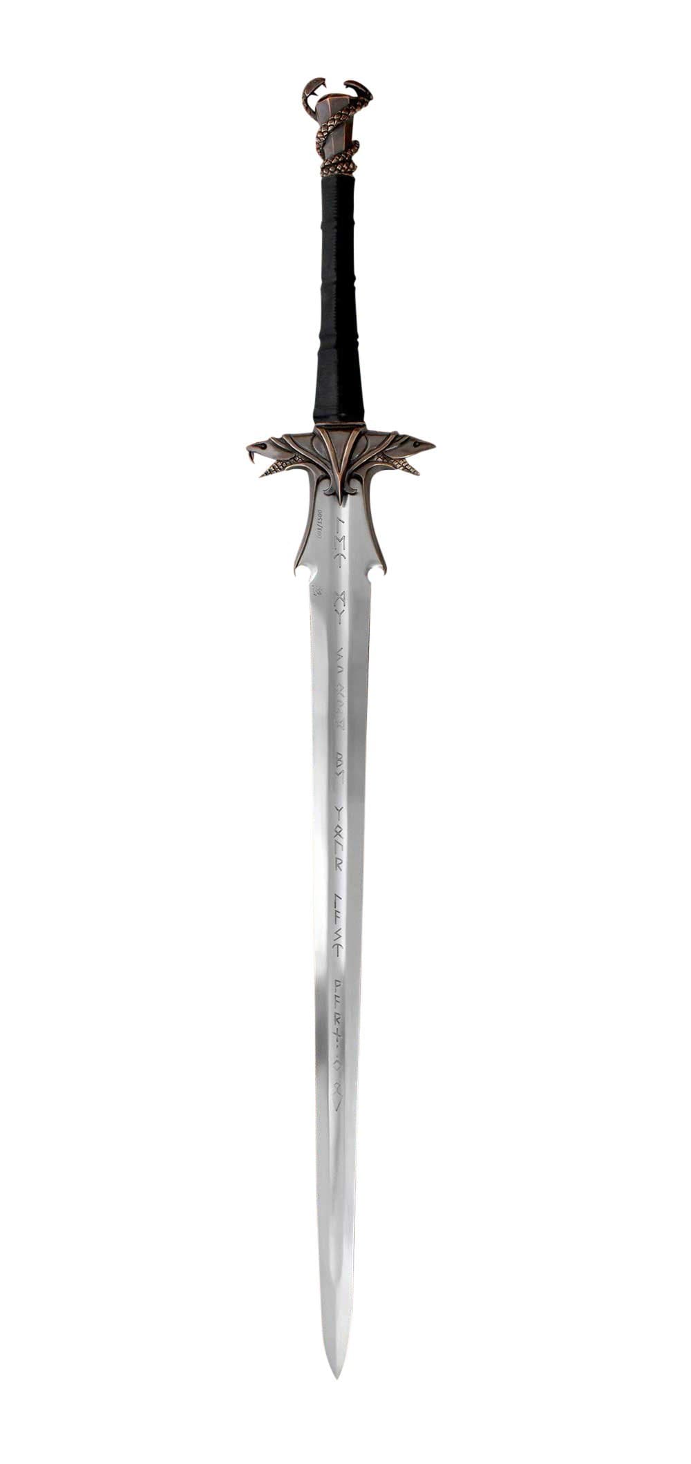 The Warmonger Barbarian Real Medieval Full Tang Tempered Steel Medieval Sword w/Scabbard Fully Functional Razor Sharp Battle Ready Sword