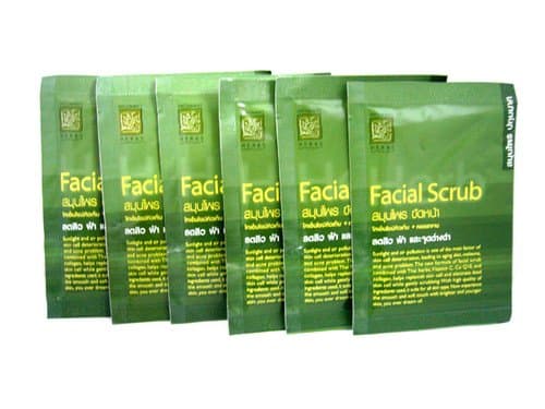 6 Patummas Herbs Facial Scrub Coenzyme Q10 Collagen Reduce Acne
