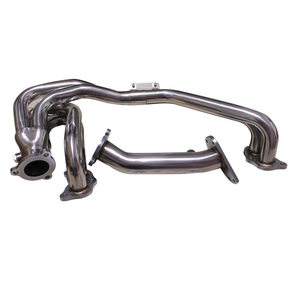 speedracingturbo EXHAUST MANIFOLD HEADER FOR+UP-PIPE/UPPIPE 02-07 SUBARU IMPREZA WRX/STI EJ25 (SIZE)