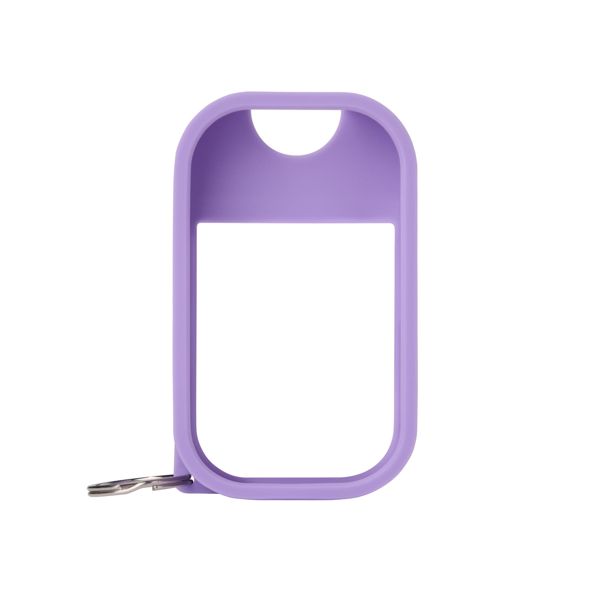 Touchland Hand Sanitizer Mist Case 1FL. OZ., Protective and Stylish Hand Sanitizer Spray Accessory, Silicone Case with Keyring, Purple Haze