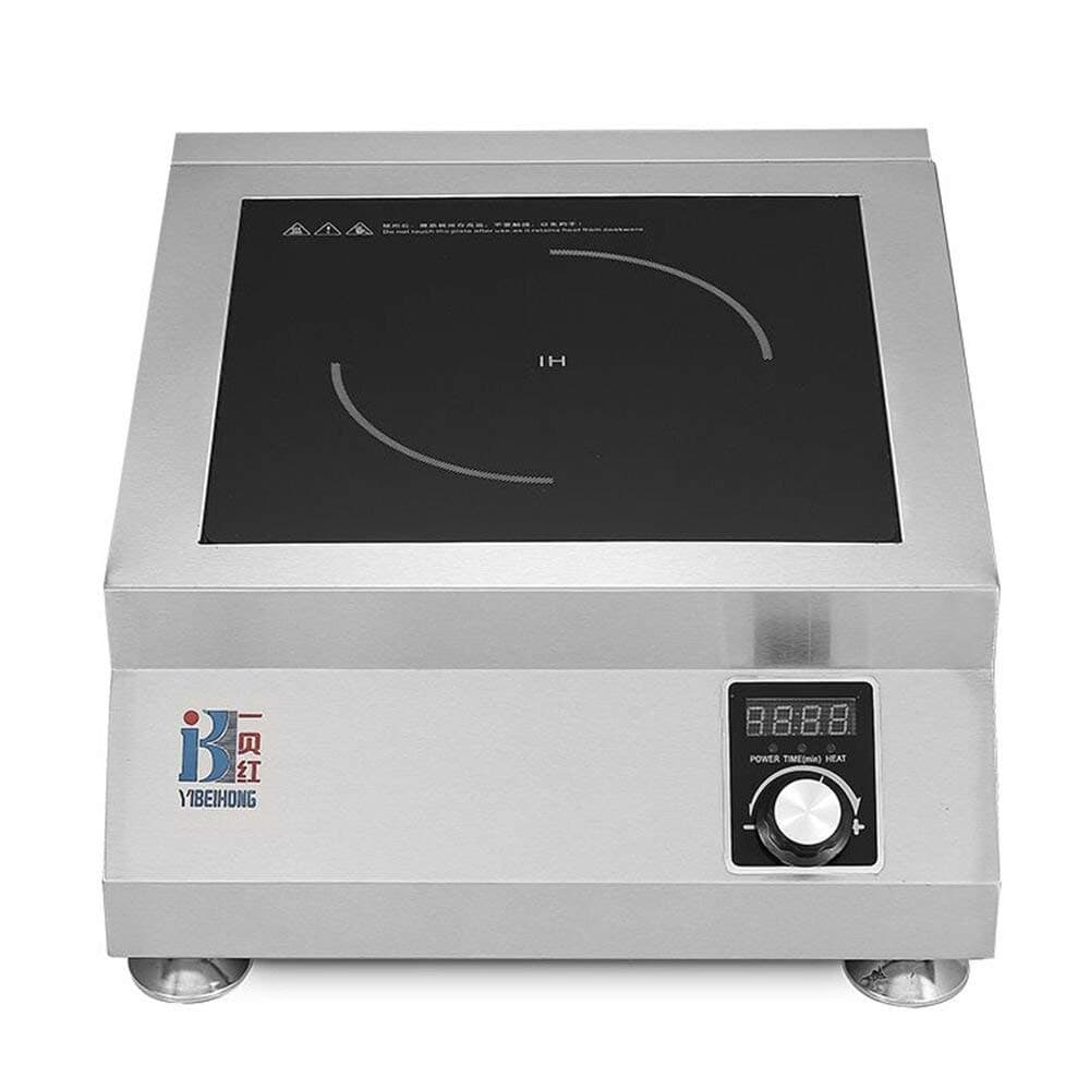 YIBEIHONG Electric Countertop Burner Induction Cooktop Commercial Hotplate Restaurant Cookware Stove 220V(5000W-A)