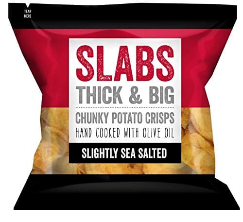 Slabs - Slightly Sea Salted Thick & Big Chunky Potato Crisps 14 x 80g Packs