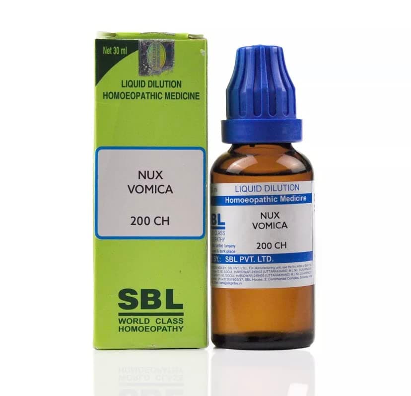 Nux Vomica 200 Ch Dilution (30ml) - Set of 3 Bottles