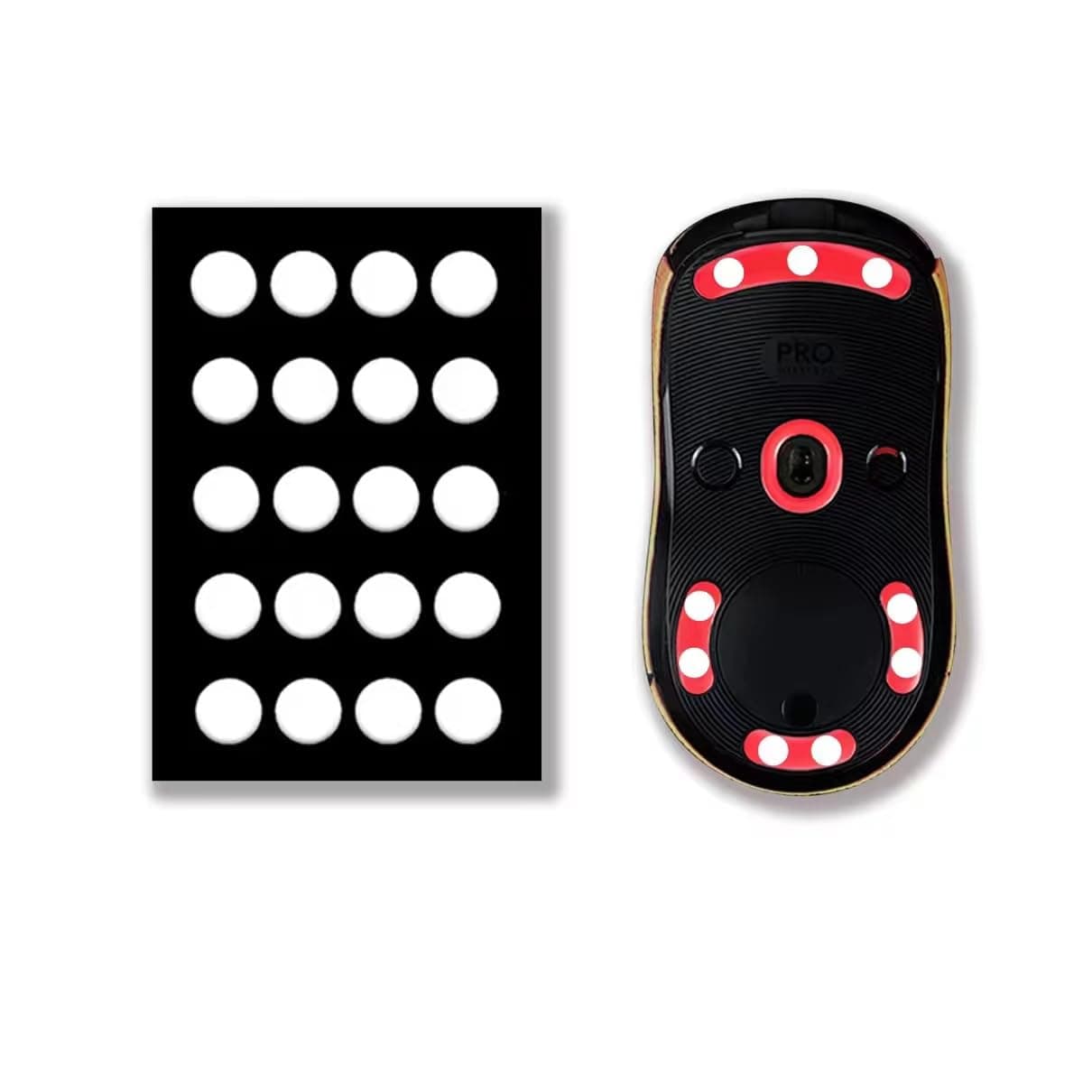 X-Raypad Jade Speed Mouse Skates, Offers Excelent Wear Resistance, Speed & Control Abrasion Resistance, Curved Edge, Move More smoothly, Suitable for Cloth Mouse Pads & Glassmouse Pads