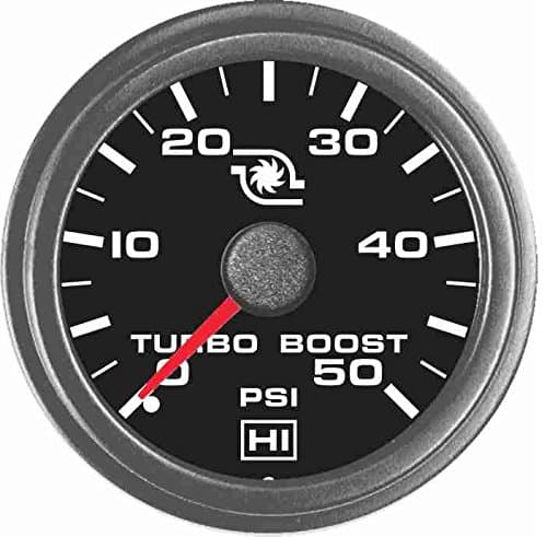 Hewitt Industries 50 PSI Universal Turbo Boost Gauge KIT