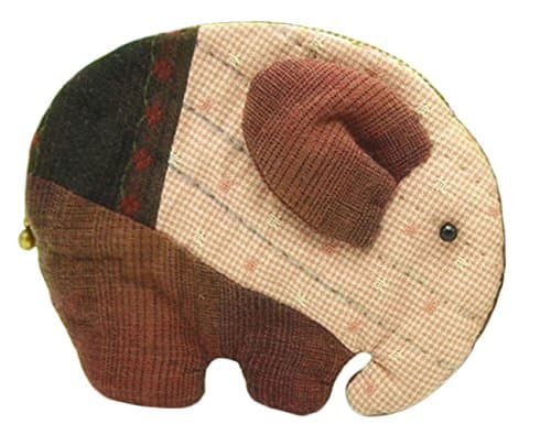 Teens Girls Elephant Wallet Purse Making Kit Easy Sewing Craft Kit Project Kit (Red)