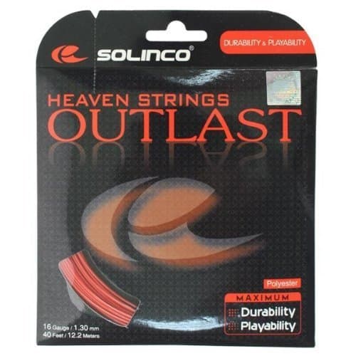 Solinco Outlast Tennis String Set-Red-16 by Solinco