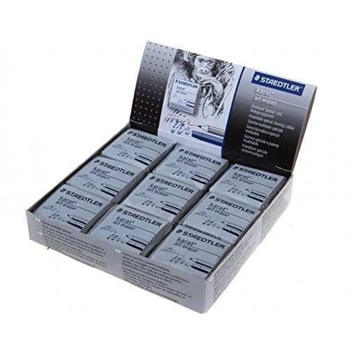STAEDTLER KARAT ARTISTS ART KNEADABLE PUTTY RUBBER ERASERS [Box of 18]