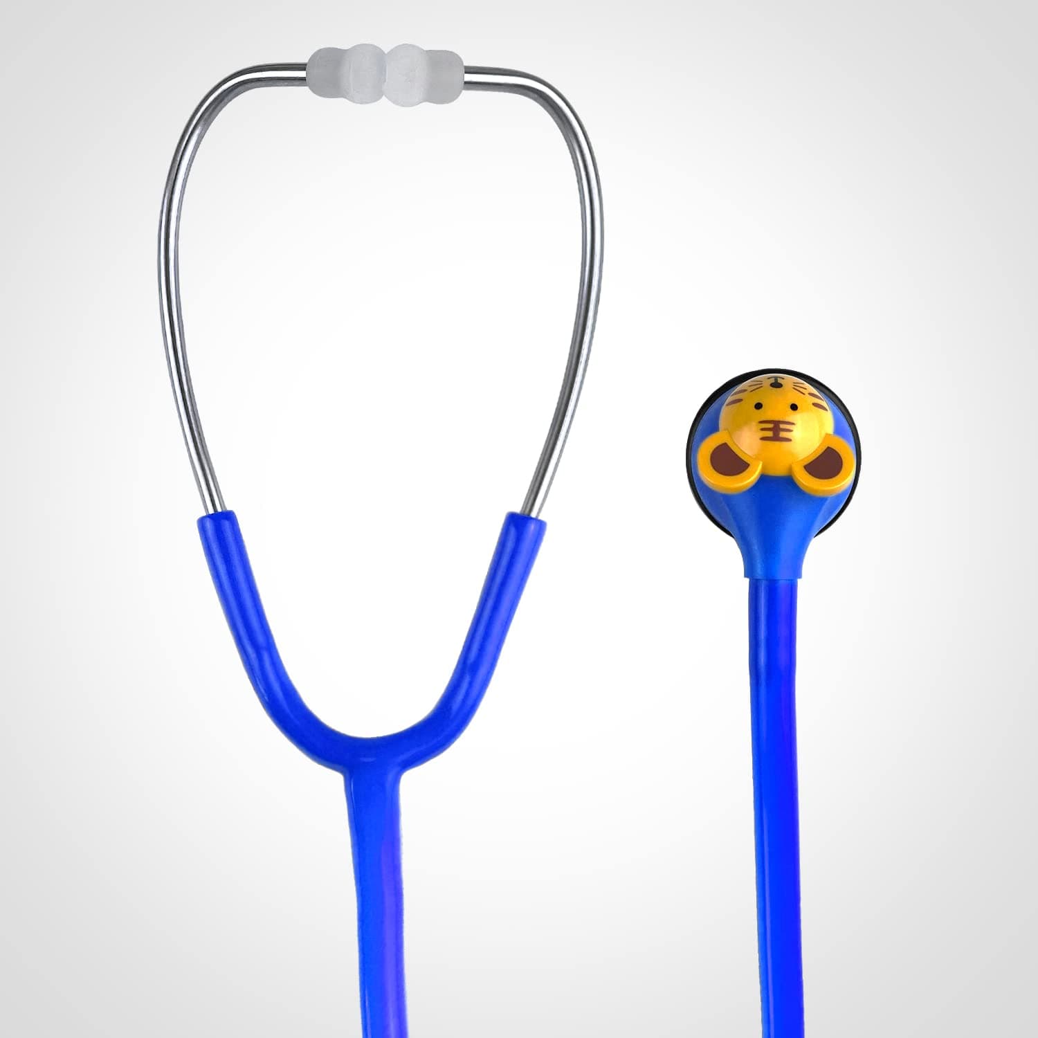 SCIAN Stethoscope - 5 Interchangeable Cartoon Heads, Professional Stethoscope for Doctors, Nurses, Clinicians and Home Use with Mulpiple Colors (Blue)