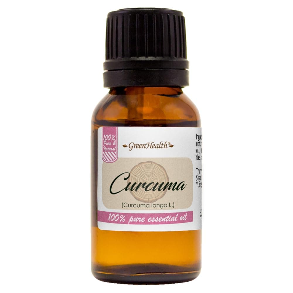 15 ml Curcuma Essential Oil - (100% Pure & Uncut) - Amber Glass Bottle w/Euro Dropper - GreenHealth