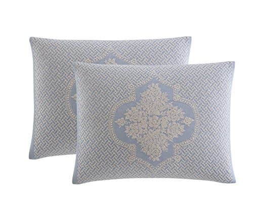 Ellison Jules Jacquard Single Standard, Blue Sham, 20 x 26