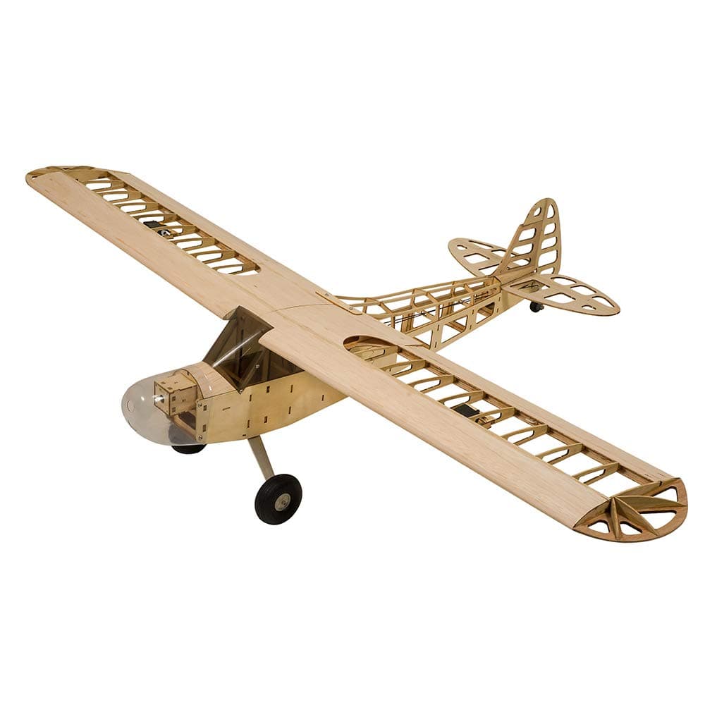 Viloga RC Balsa Airplane Kit Piper Cub J3, Laser Cut 46" Wooden Model Airplanes Kits to Build for Adults, DIY Unassembled RC Plane for Hobby Fly (KIT Only)