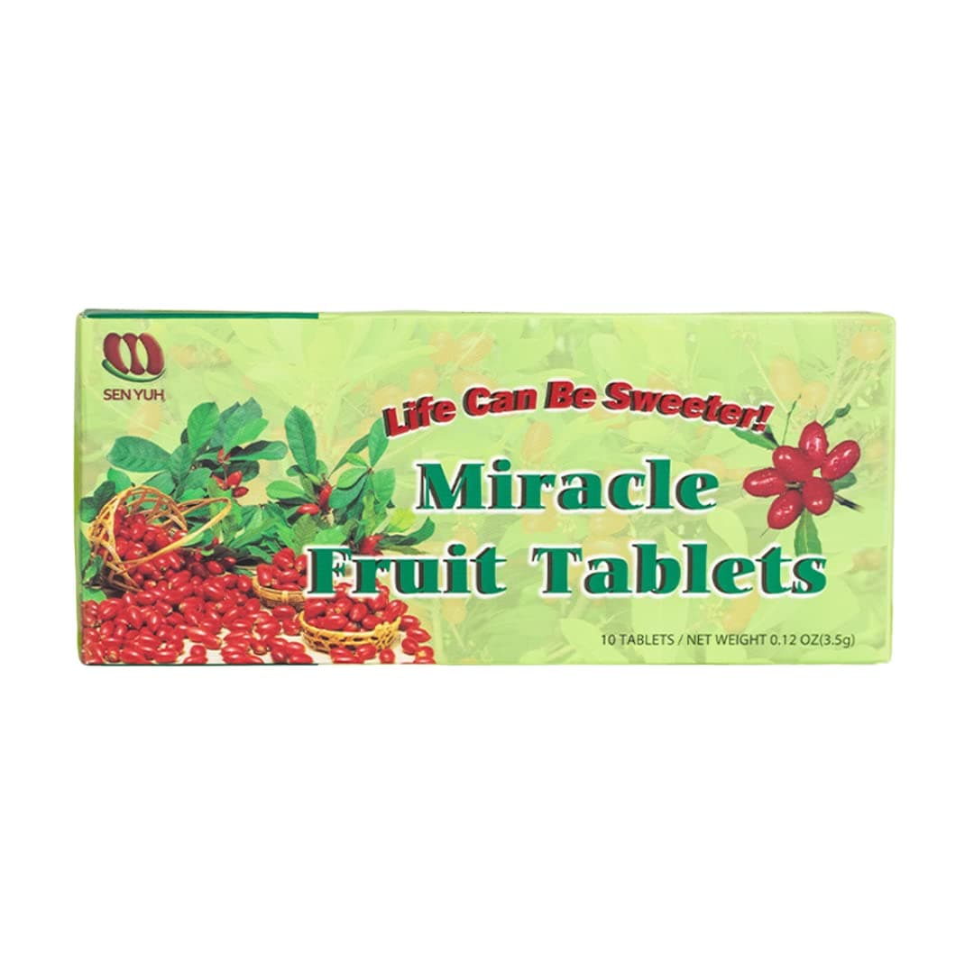 Miracle Fruit Tablets, Miracle Berry Change Taste Buds Sour into Sweet, All Natural Sugar Alternative, 10 Count