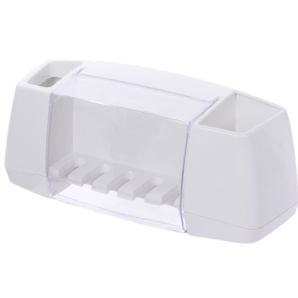 Toothbrush Holder Toothpaste Storage Rack Strong Adhesive Wall Mounted Toothbrushes and Toothpaste Holder