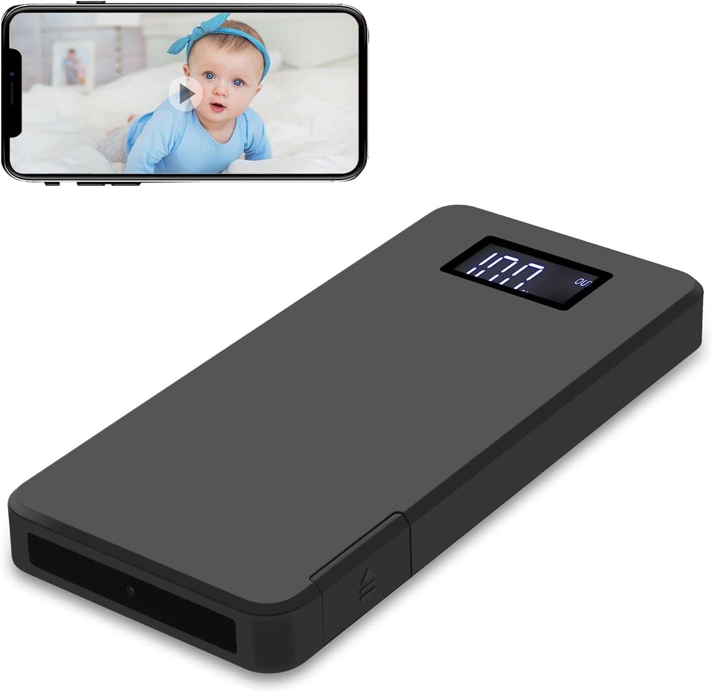 Spy Camera Hidden Camera 10000mAh WiFi Power Bank Camera Nanny Cam with Night Vision Motion Detection Real-time viewing