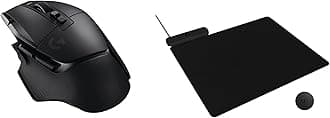 Logitech G502 X Lightspeed Wireless Gaming Mouse + Powerplay 2 Wireless Charging Mouse Pad Bundle - Black