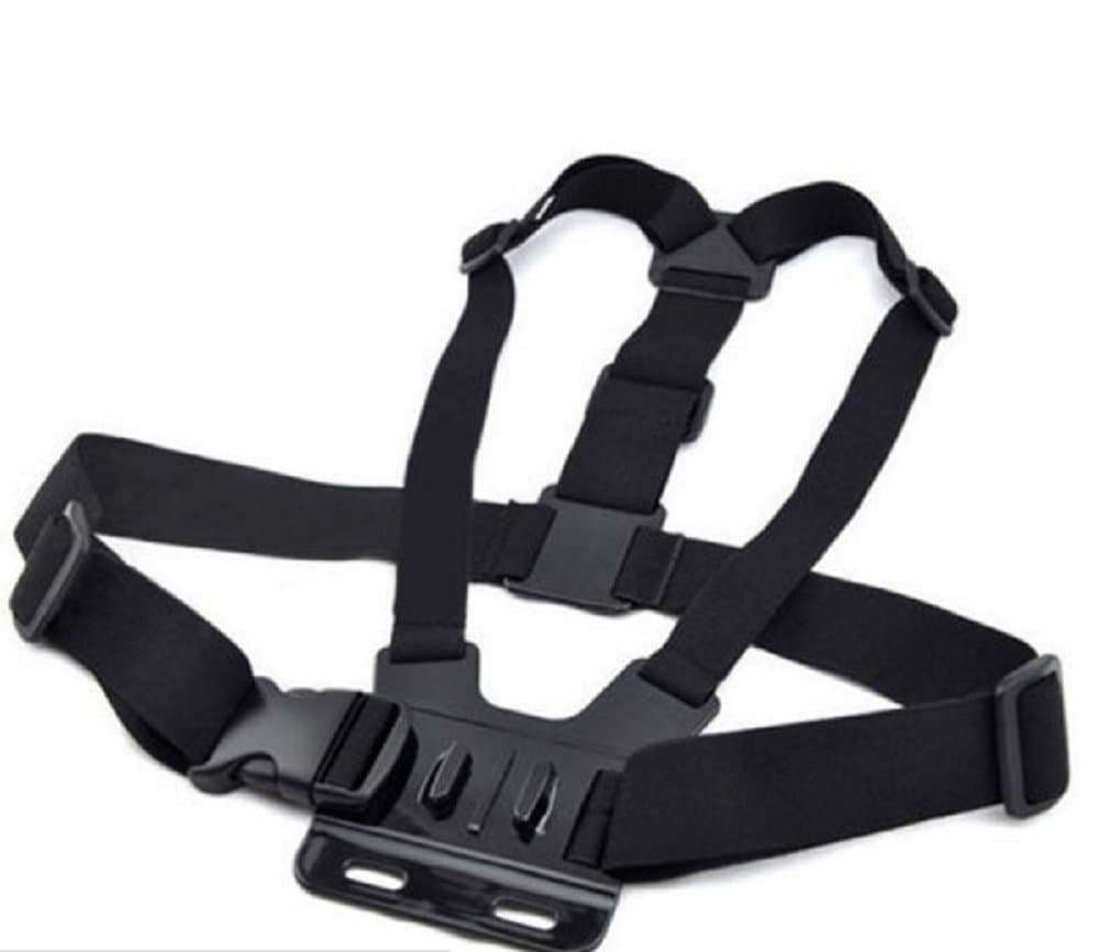 Action Camera Chest Mount Harness Strap Compatible With GoPro Go Pro Hero1 Hero2 Hero3 Hero3+ Hero4 Hero5 SJ4000