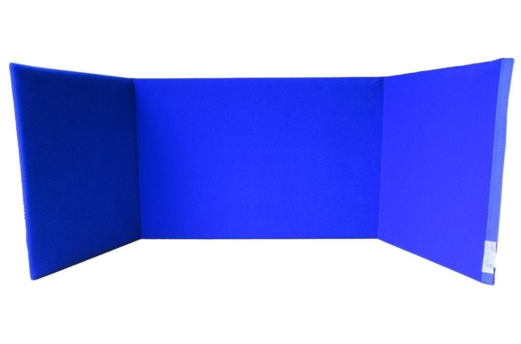 FVLFIL Portable Display Board Tri-fold (A2 Landscape) - Blue - for School, Office, Exhibition and Conference
