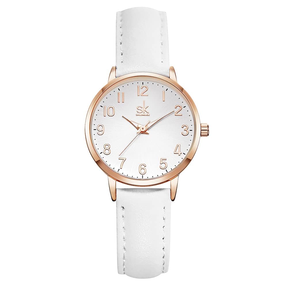 SHENGKEFemale Watch Minimalist Ultra-Thin Watch 2024 Fashion Design Lady Girl Wrist Watch,Ladies Waterproof Watches for Women,Reloj para Mujer,Dainty Gifts