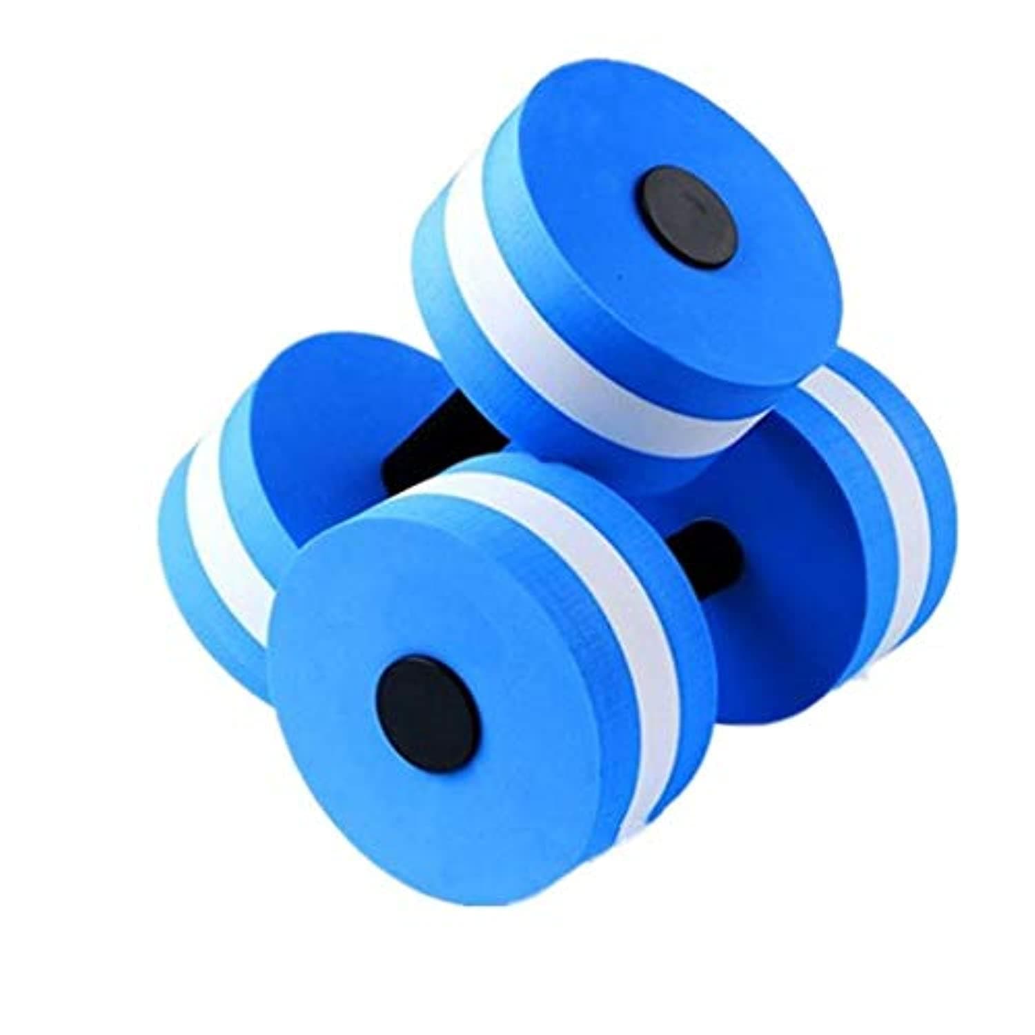 2Pcs/set Swimming EVA Blue Floating Dumbbell Water Aerobics Aquatic Barbell Fitness Exercise Water yoga Durable Stylish For Aerobic Exercise-ek