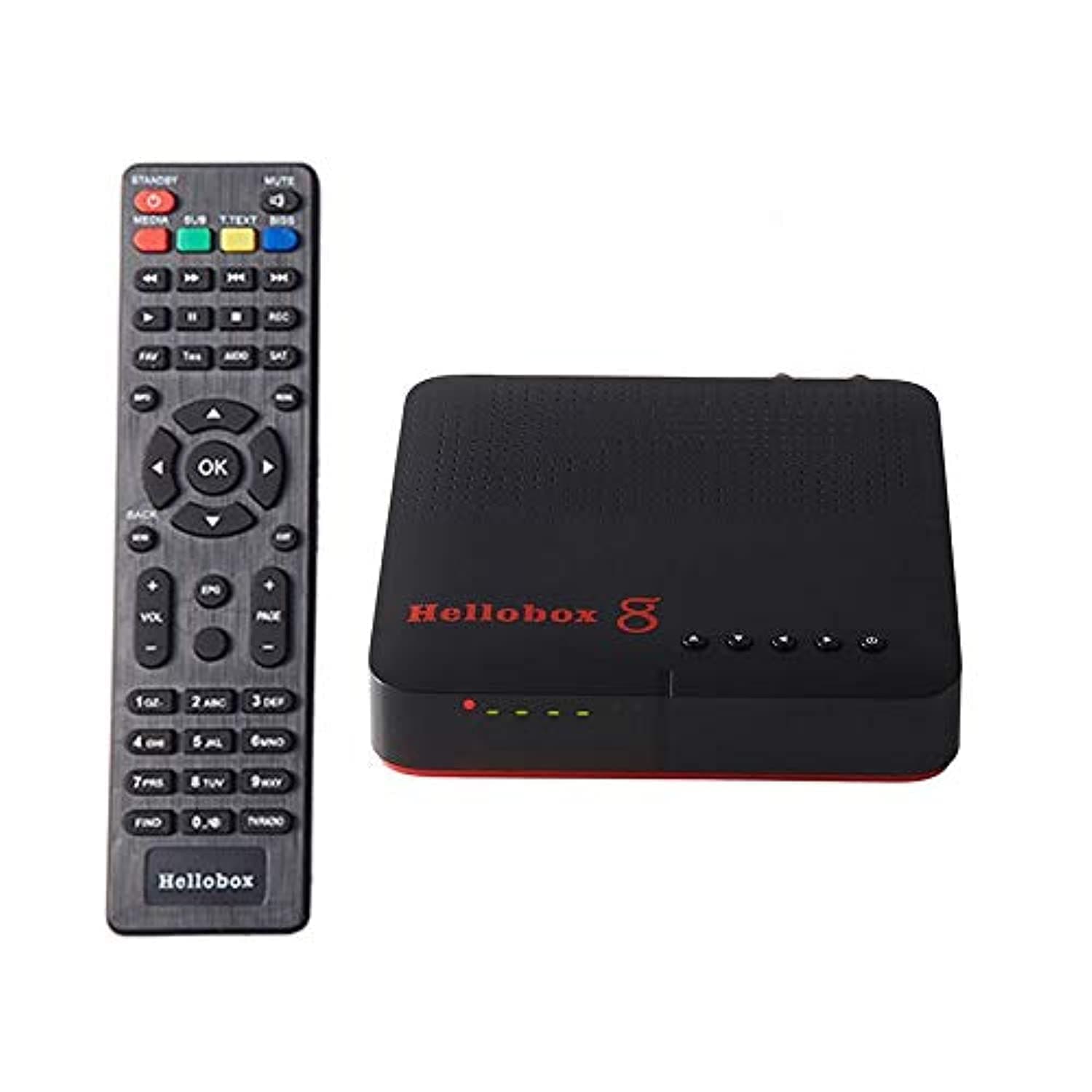 Nano Classic Hellobox 8 H.265 DVB-T2 DVB S2 Combo Satellite Receiver Autoroll PowerVu Biss Support TV Play on Phone, Support Cccam
