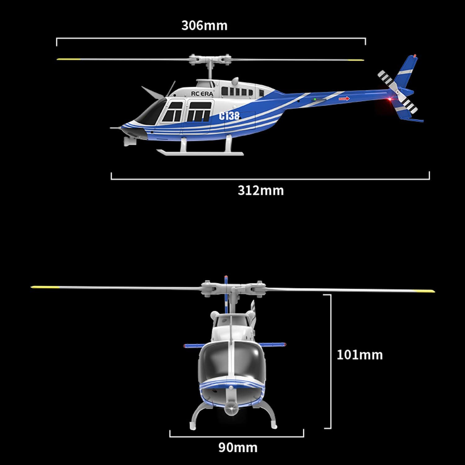Ssccgym C138 206 Remote Controlled Helicopter Aircraft Plane RC Heli Aileronl...