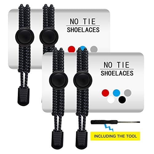 Elastic Shoe Laces for Adults and Kids - 42 inch No Tie Shoelaces for Sneakers, Boots or Tennis, Running Shoes