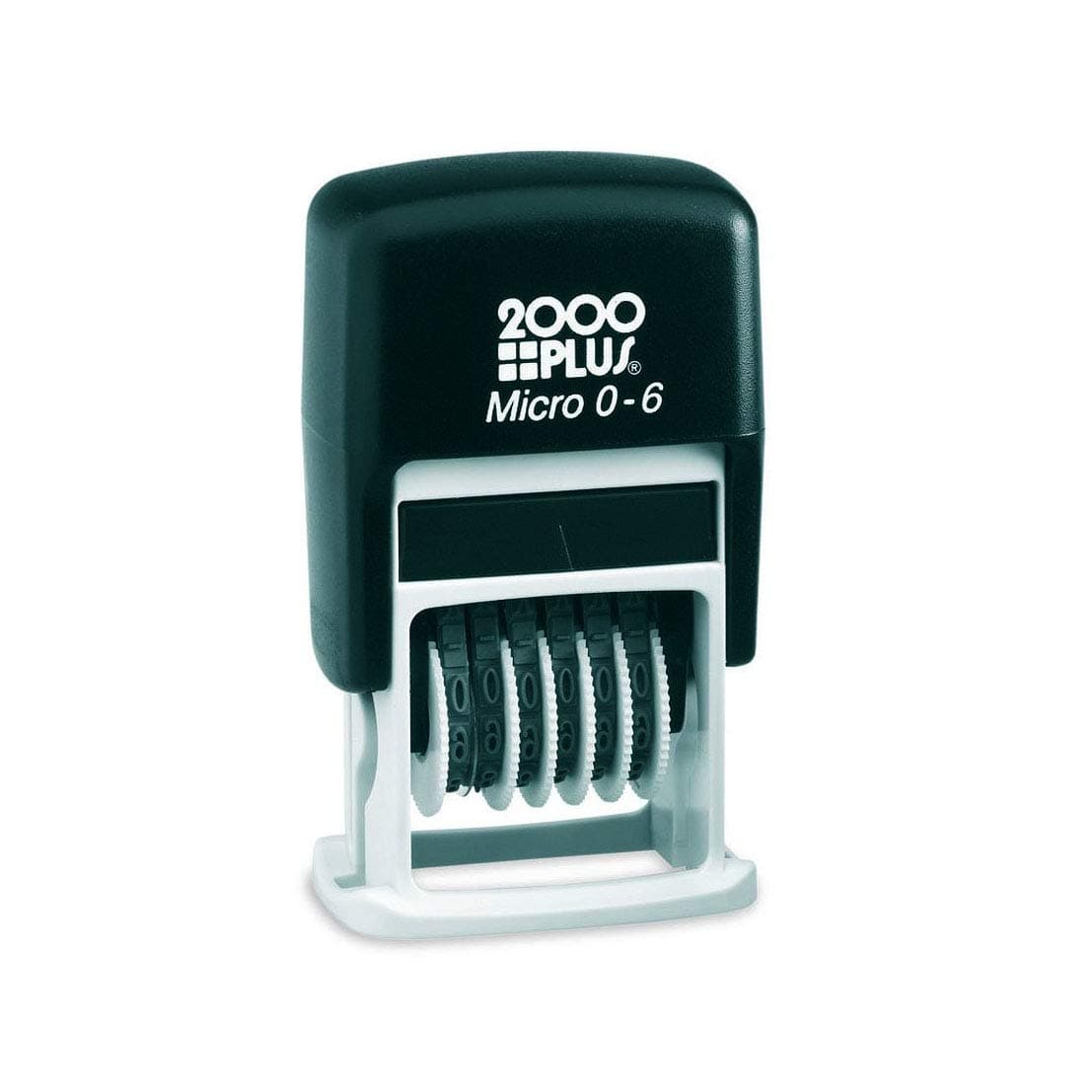 Self-Inking Numberer Stamp, 6-Bands, 1/2", 5/32" Number Height, Black Ink (010132)