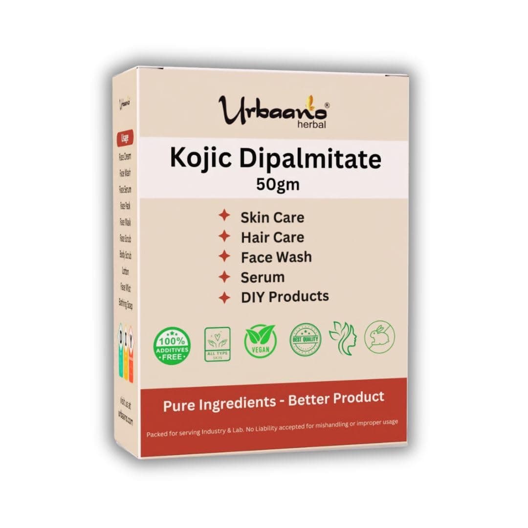 Pure Kojic Acid Dipalmitate Powder for Skin Serum, Cream, Lotion & Soap Making & DIY Products (50gm)