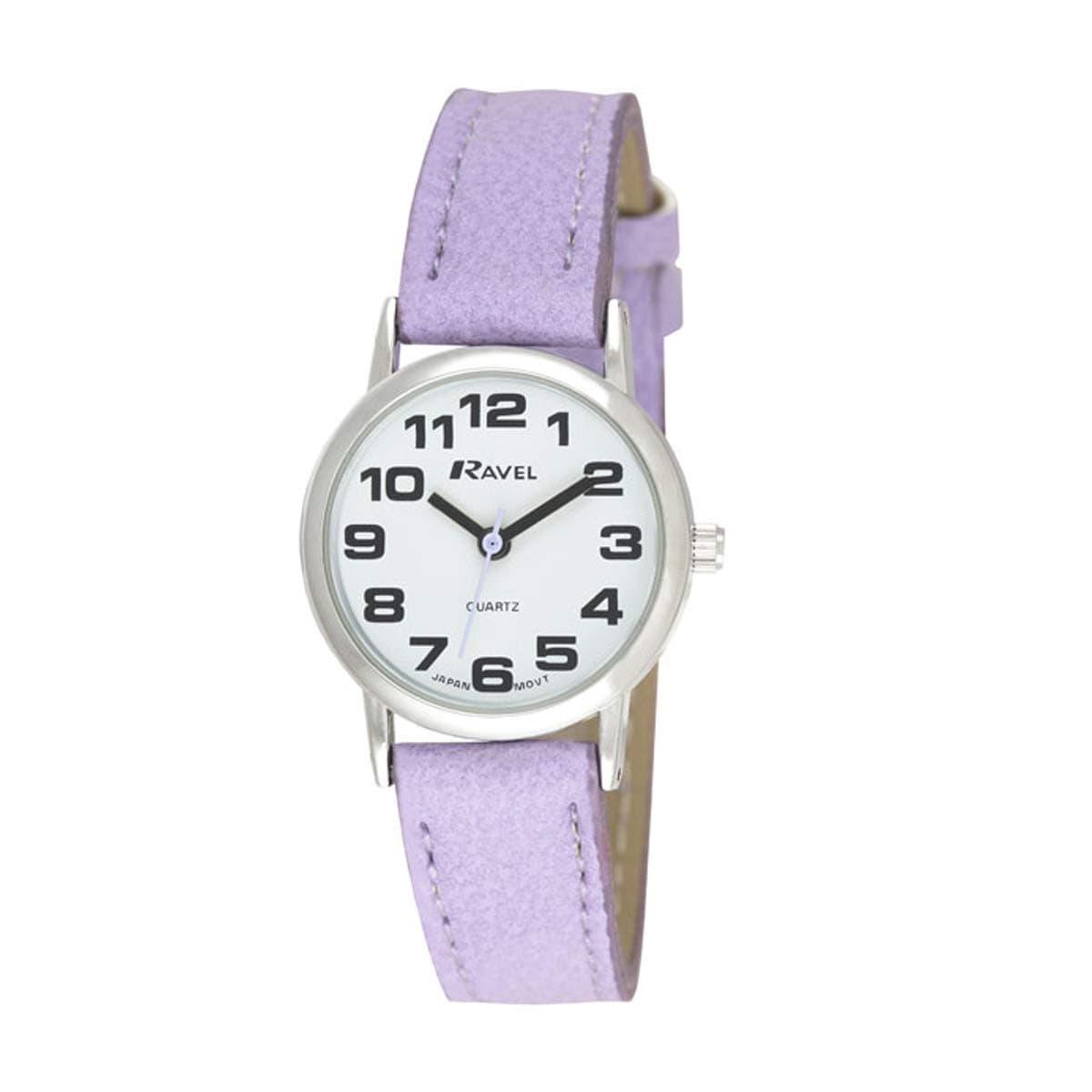 R0105 Big Numbers Analog Quartz Watch for Men and Women