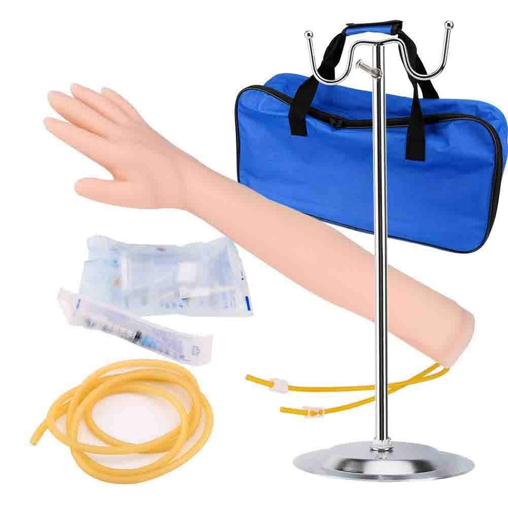 IV Arm Practice Kit,Latex Venipuncture Model with 2 Blood Vessels for Medical Student or Nurse Intravenous Injection/infusion/blood Draw