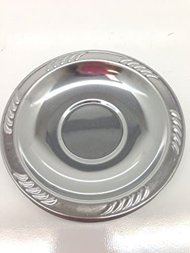 Turkish Tea Saucers, Stainless Steel Saucers ,Bayraktar, Set of 12, 5", PB