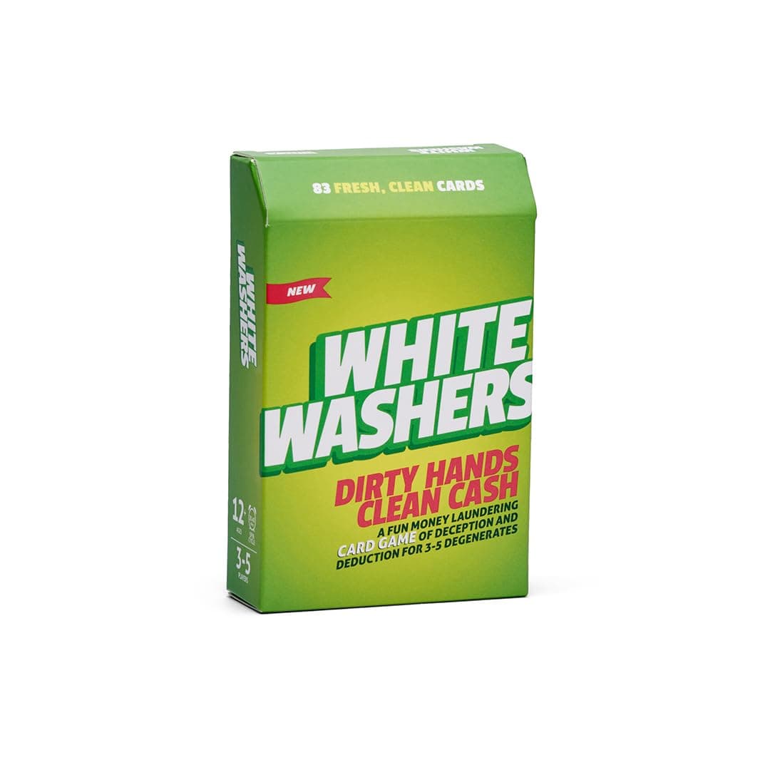 Binca White Washers - Fun Bluffing and Strategy Card Game For All Ages | Family Game For Teens And Adults | Perfect For Ages 11 and Up (3-5 Players)