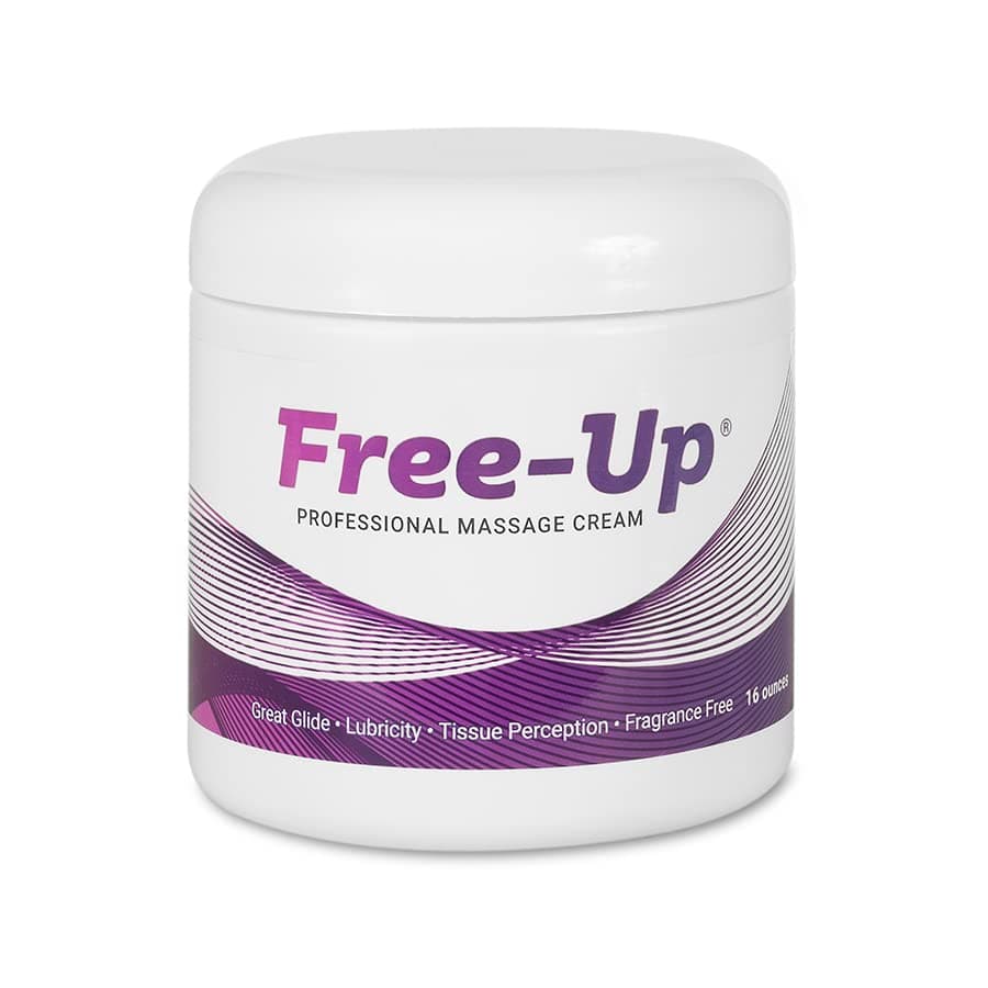 Free-Up Professional Massage Cream, Fragrance-Free, Great Glide, Lubricity, Tissue Perception, Perfect for Physical Therapy, Massage Versatile, Non-Greasy, 16 Oz Jar