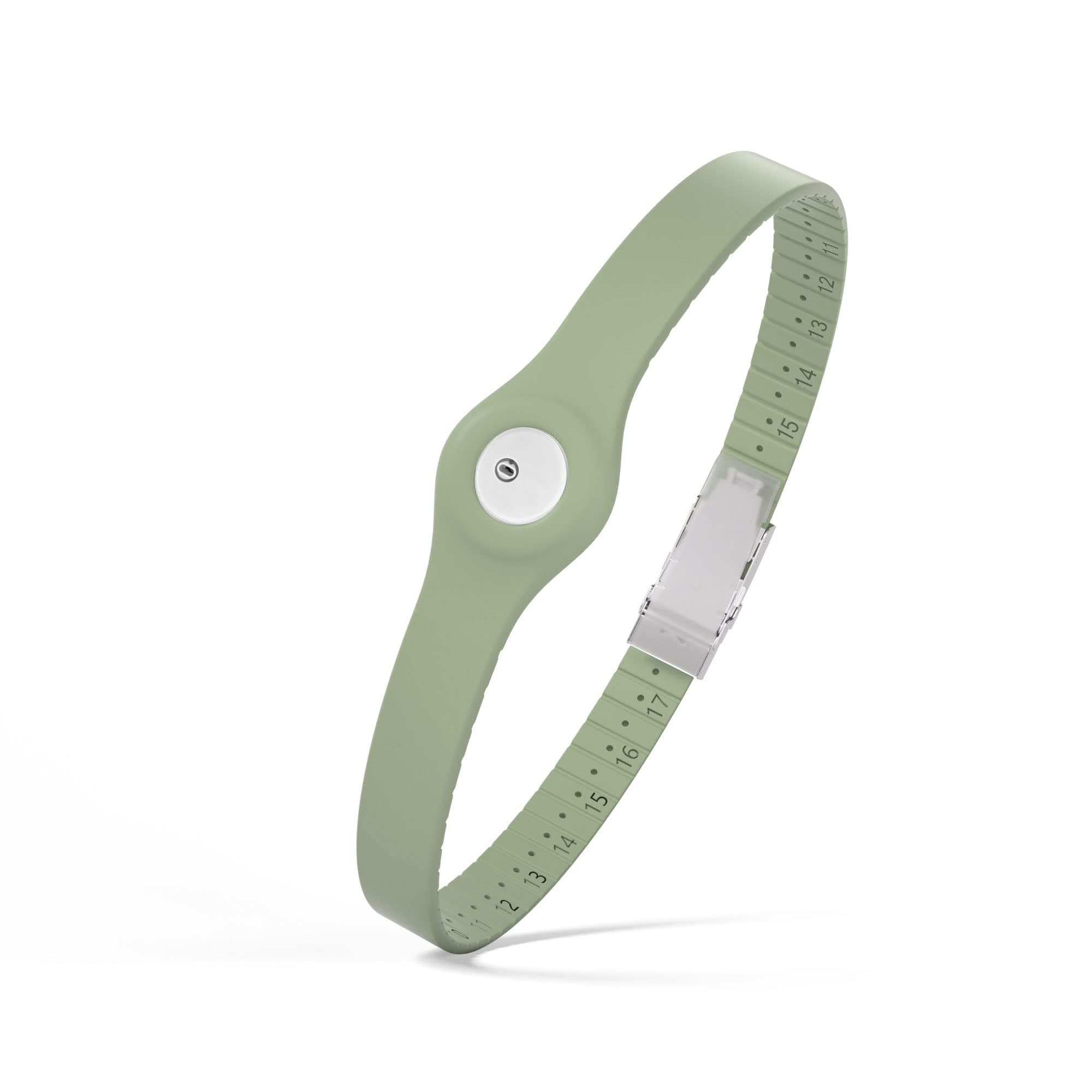 Divoti Glucose Monitor Sensor Cover Armband Compatible for Freestyle CGM Libre 3| Silicone Adjustable Trim to Fit, & Quickly Put-on- Waterproof, Hypoallergenic Green Mint