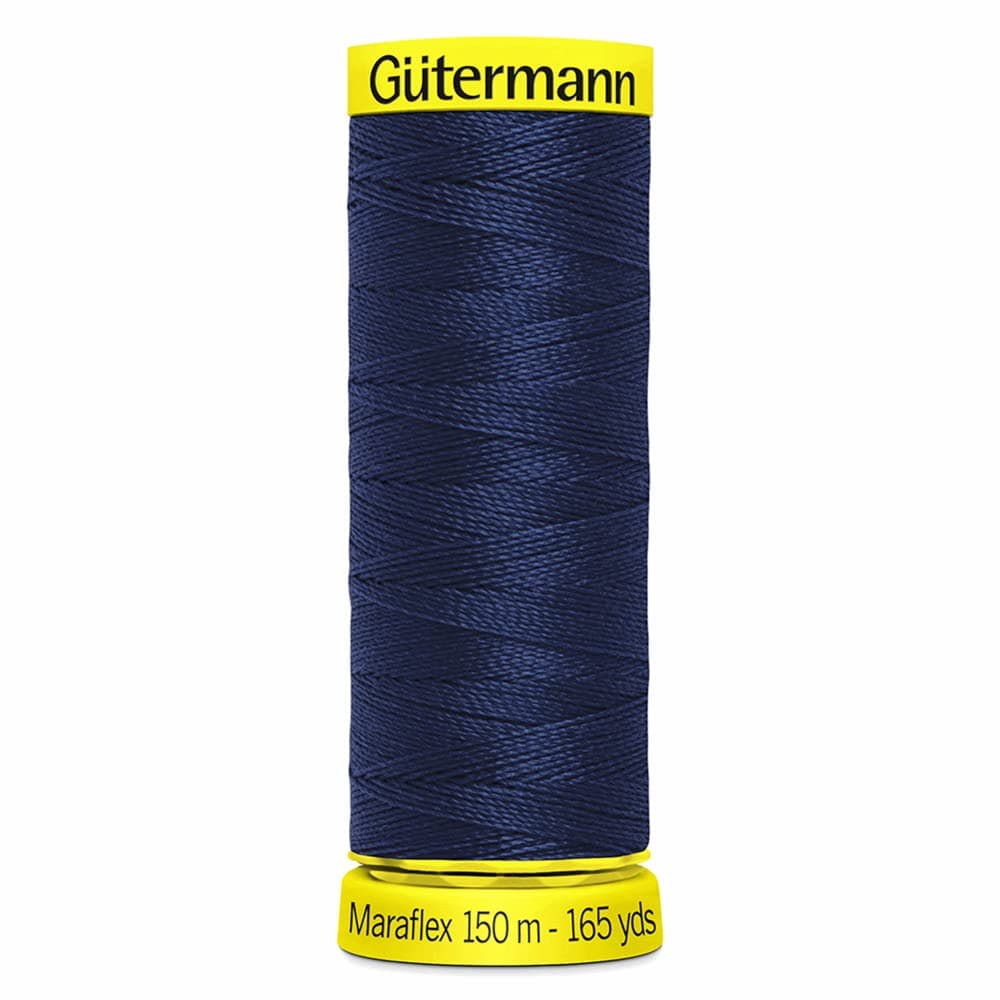 Guetermann Maraflex Thread 150 m, Navy Blue, Polyester, One Size