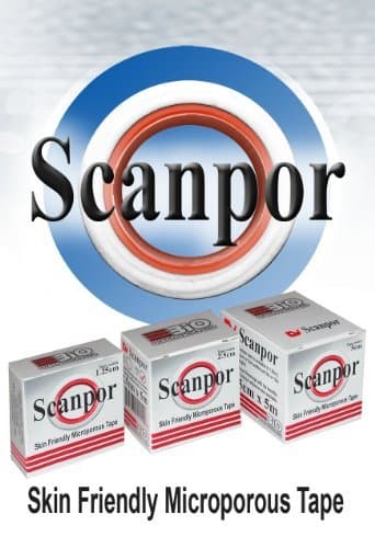 Genuine Scanpor Microporous Tape (BOX OF 6) 2.5cm x 5m