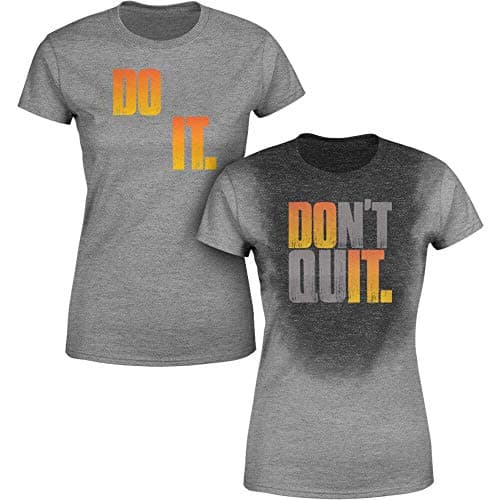 Sweat Activated Women Shirt | Fitness Weight Loss Top | Do It, Don’t Quit