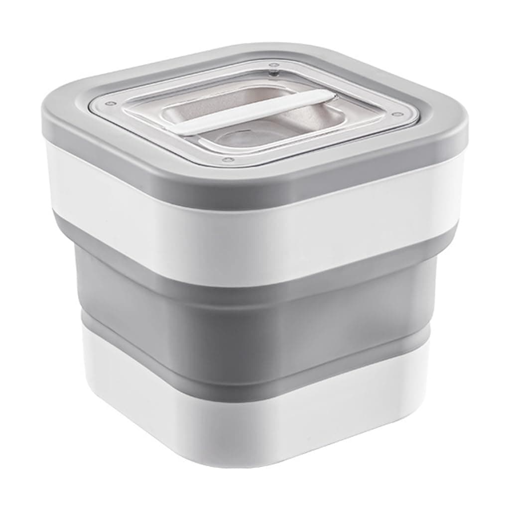 HASTHIP® Collapsible Food Container with Transparent Lid Large Capacity 11-27lbs Multi Purpose Food Storage Container for Dry/Bulk Food Storage, Pet Food Storage