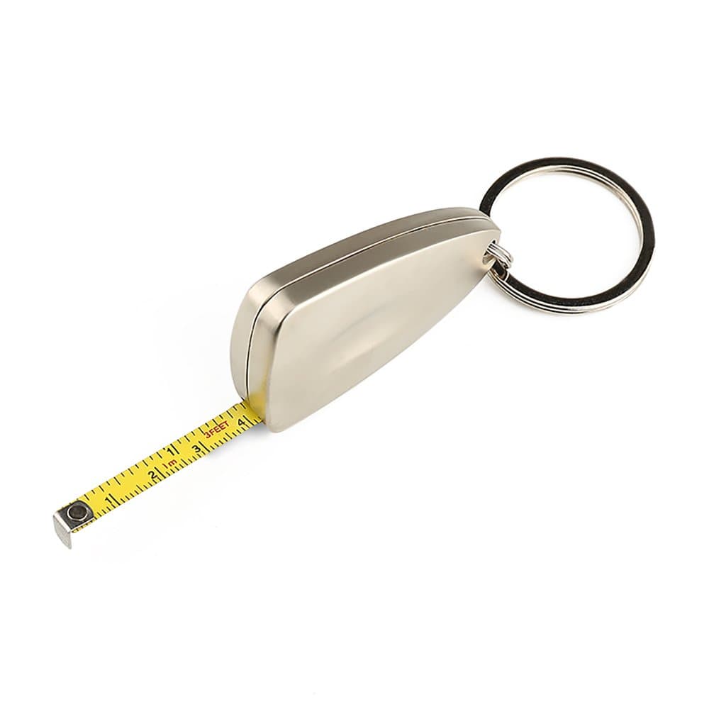 Wintape Silver Tone Metal Keychain Self Retractable Steel Blade Tape Measure 1M 3FEET