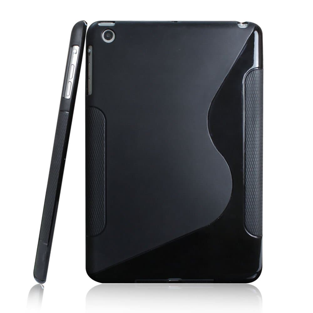 TPU Rubber Case Compatible with Apple iPad iPad Mini with Retina Display (iPad Mini 2) / Mini, Black S Shape