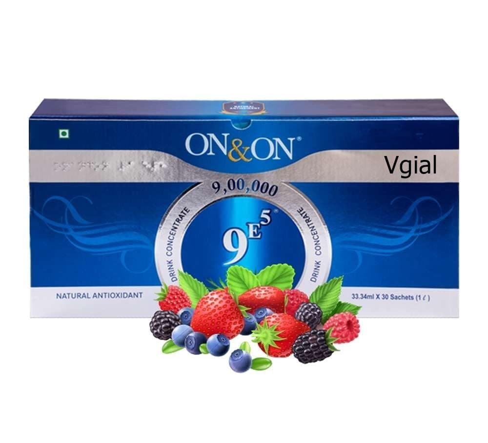 vgial Nine E Five Drink Juice Concentrate-Natural Antioxidant Juice 33.34 Ml Each Pack Of 30 Sachets In One Box